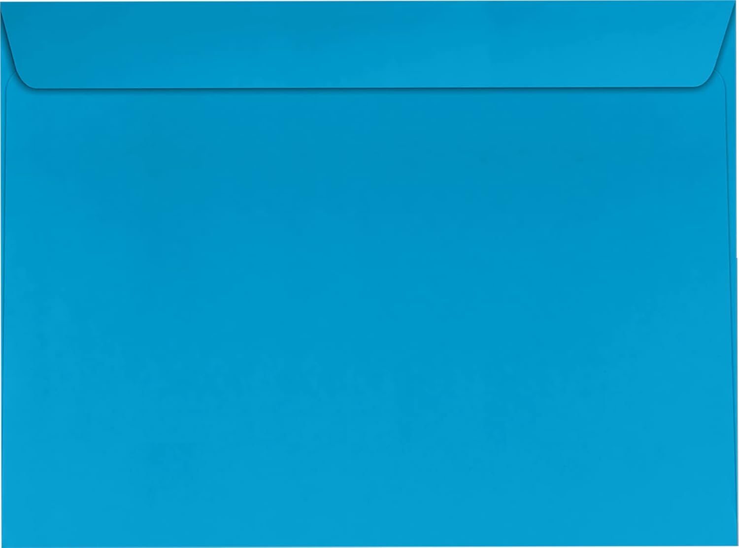 LUXPaper 9 x 12 Booklet Envelopes | Pool Blue | 80lb. Text | 500 Qty