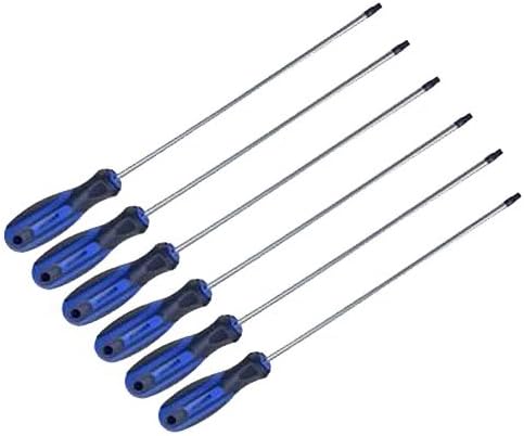BERGEN Professional 6 Piece Extra Long Torx Screwdriver Set with Magnetic Tips BER1520 B1520