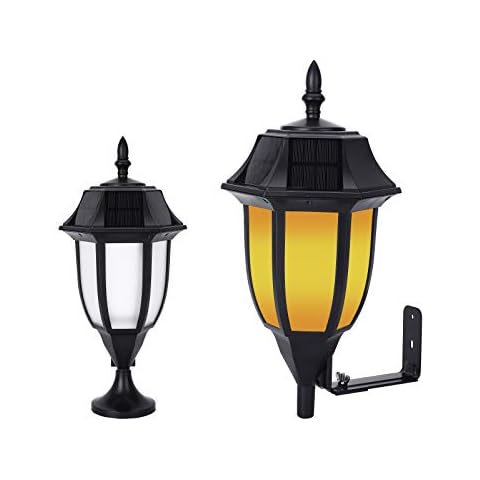 Techko SKL-506 Outdoor Pillar Light, Black Cover