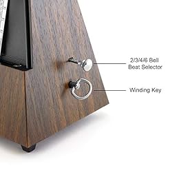 Theodore MET21-WD Métronome mécanique en bois – Style pyramide classique – Idéal pour une utilisation avec des claviers… - Les Beatles, Paul McCartney, John Lennon, RIngo Starr, George Harrison Theodore MET21-WD Métronome mécanique en bois - Style pyramide classique - Idéal pour une utilisation avec des claviers… – Image 3