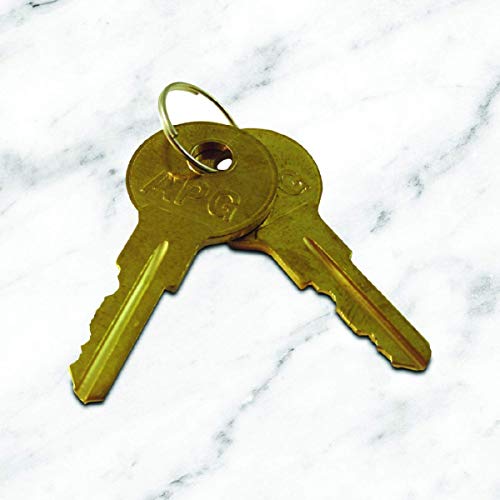 APG Cash Drawer Replacement Key Set | Compatible with APG A5 Code Locks | Set of 2 Keys | for APG’s Series 100 and Series 4000 Cash Drawers | PK-8K-A5