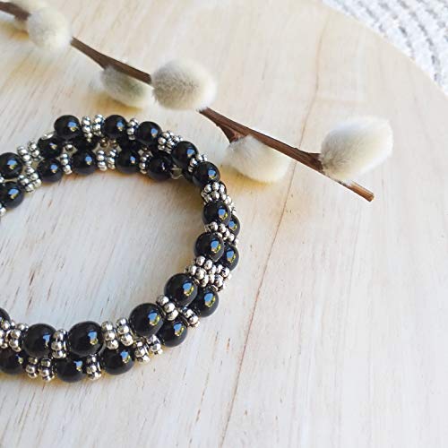 Pulsera de piedras de ágata 6 mm de mayo Cover