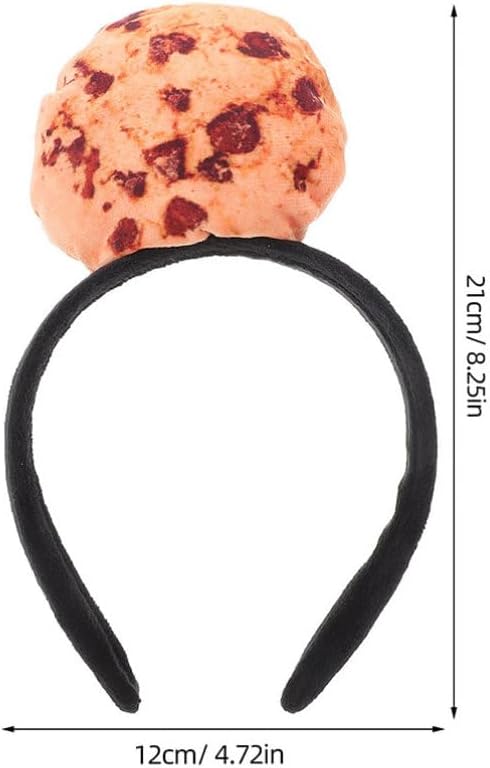 Beaupretty 2pcs Cute Cookies Hair Accessory Realistic Cookie Headband For Cosplay Party And Carnival Cookie Headband Cosplay Headwear Props
