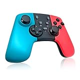 INALÁMBRICA controlador del interruptor: Cortar el cordón umbilical y la tecnología inalámbrica con el controlador conmutador inalámbrico para el interruptor de Nintendo! Un alcance inalámbrico de hasta 8 metros! Y la alta compatibilidad para mejor experiencia de juego, compatible con interruptor de Nintendo, ideal para jugar Zelda, Mario Odisea, Hielo y Fuego 2, Mario Kart etc.
