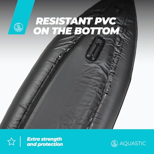 Kayak gonflable 2 places AQUASTIC anti-crevaison avec housse