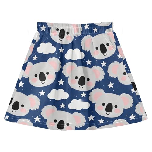 Jupe de tennis plissée fille bleu koala idéale pour le sport et l'école