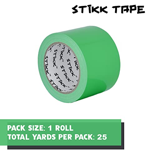 Image of STIKK Duct Tape - Light Green Duck Tape - 3 inch x 25 Yards - Heavy Duty Tape for Repairs, Household Projects - for Commercial HVAC and Construction - Effective Heavy Duty Waterproof Duct Tape