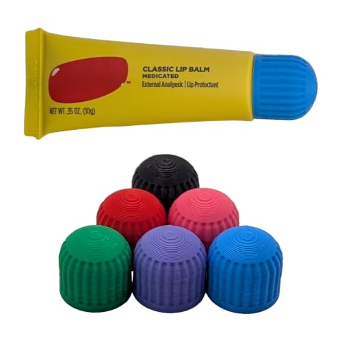 Carmex �N���V�b�N���b�v�N���[��9.92g�X�N�C�[�Y�`���[�u�p�����p�L���b�v�A6�p�b�N�A�\�[�g�J���[�A�˂����ݎ��c�C�X�g�L���b�v�Ń`���[�u�����