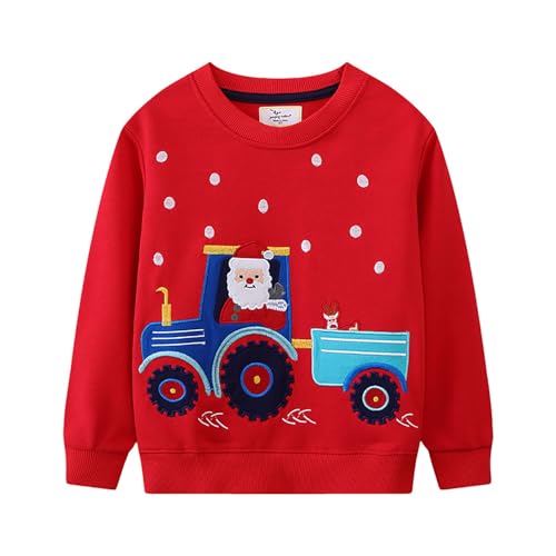 Boys Sweatshirts Casual Sweatshirts Cotton Sweatshirts Long Sleeve T-shirts Crew Neck Cartoon Tops for Boys-1
