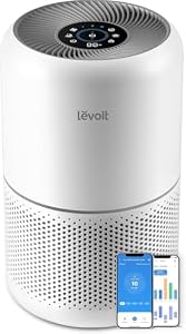 LEVOIT HEPA-Luftreiniger, intelligent, gegen Pollen & Gras, reinigt bis zu 50 m², Überwachung der Luftqualität, Steuerung über Alexa-App, 22 dB, leise, Core 300S