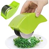Herb Roller with 6 Blade Manual Herb Chopper Stainless Steel PP Herb Cutter Sharp Detachable Washable Herb...