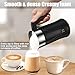 Ovetedot Milk Frother, 4-in-1 Milk Frother and Steamer, 10.1oz/300ml Automatic Hot and Cold Foam Maker and Milk Warmer, Electric Milk Frother for Coffee, Latte, Cappuccino, Matcha(Black)