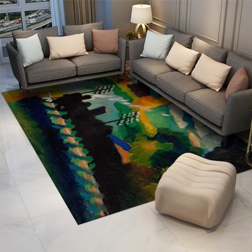 Tapis Kandinsky Impressions de Murnau revêtement haut de gamme 60x90cm - 3