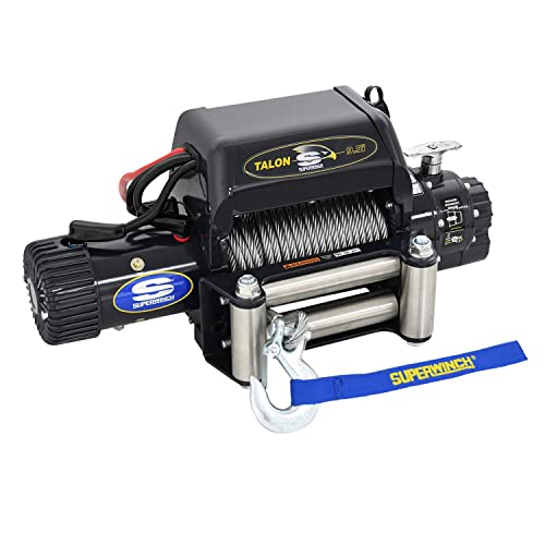 Superwinch 1695210 Talon 9.5I 12V Dc Winch 9500Lb/4309Kg Single Line Pull With Roller Fairlead, 3/8In X 85Ft Steel Wire Rope, Corded Handheld Remote #TOP1