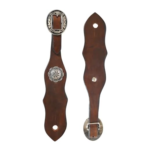 HILASON Dark Brown 8" Slobber Straps for Rein-Water Loop Ties Quick Change Buckle | Horses Leather Strap