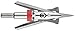 RAGE Hypodermic Crossbow Broadhead, 100g, Multi (39600)