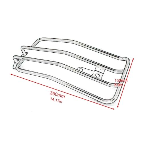 Support arrière Rebel 500 CMX en acier noir robuste antichoc
