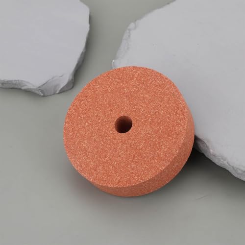 Briny River Schleifstein-Schleifscheibe zum Schleifen von Metall, Schmuck, Handwerk, 70 x 18 x 10 mm, Rot, 2 Stück