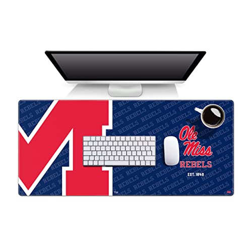 YouTheFan NCAA Mississippi Rebels Logo Series Desk Pad