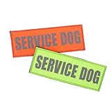 Matériau durable : confectionnés en tissu résistant aux déchirures de qualité professionnelle, les écussons pour gilet de chien supportent les entraînements rigoureux et les environnements difficiles, et constituent des accessoires fiables pour chiens de travail. médaille amovible et écusson réfléchissant inclus