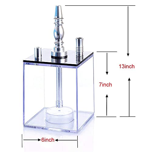 Shisha-Set aus Mikro-modernem Acryl, Shisha-Set mit Wasserschlauch, große Wolke mit zeremischer Hookah-Schale und buntem… – Bild 6