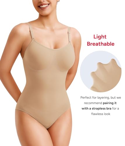 Image of ALYNE Bodyshaper Shapewear for Women - Slimming Tummy Control Bodysuit with Adjustable Straps, Seamless Sculpting & Snatched Waist Design, All-Day Comfort Shapewear for a Smooth Fit