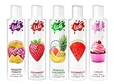 Wet Flavor Party Pack | Watermelon, Tropical Explosion, Cupcake, Strawberry & Passion Punch, 3oz Each (Pack of 5)