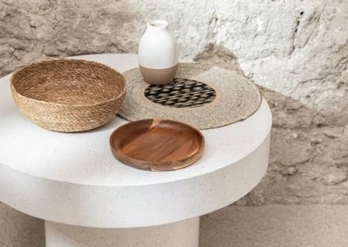 Miniatura 7 de Space Home - Cuenco De Mimbre - Centro De Mesa - Cuenco De Mimbre Decorativo - Cesta De Almacenaje - Bandeja Para Pan, Caramelos - Vaciabolsillos - Cesta De Decoración - 26 Cm