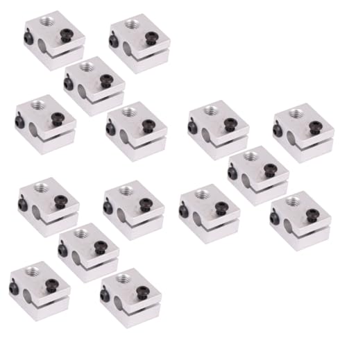 TOPBATHY 3 Series Calefacción De Aluminio Impresoras De Compatible Con Extrusores Head Accesorios De Impresora Con Orificio Tornillo 5 Piezas*3