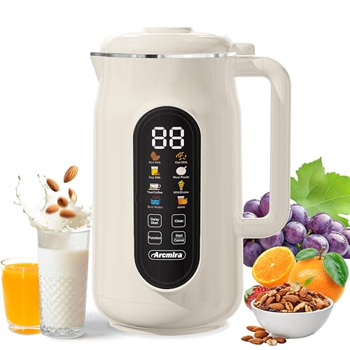 10-in-1 Automatic Nut Milk Maker,Almond Milk Maker with LED Panel/Delay
