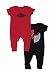 Jordan Baby Boys' 2-Pack Coveralls - gym red, 0-6 months