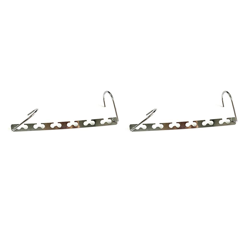 MOBYGKFY Clothes Hanger Hanging Chain Stainless Cloth Closet Shirts Tidy Save Space Organizer Hangers for Clothes(2pcs)