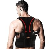 Back Posture Corrector for Women and Men-Adjustable Posture Support Clavicle Brace is Ideal for Shoulder Support, Back Brace Gives Upper Back & Neck Pain Relief (L(25.6-31.5