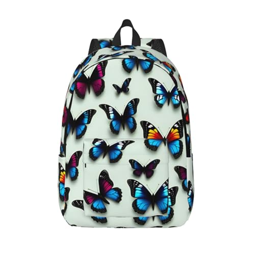 Sac à dos voyage femme avec motif papillon et violoncelle contre le désordre