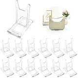 12 Sets of Adjustable Purse Display Stand Clear Acrylic Handbag Stand Holder for Wallet Purses Handbag Bag Clear Stand for Display， Acrylic Purse Display Case for Party Wedding Home Decoration Birthday