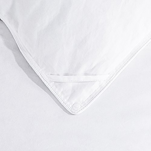 Puredown® Lightweight Duvet Insert 100% Cotton Cover 550 Filling Power Down Down Comforter Full/Queen White #TOP5