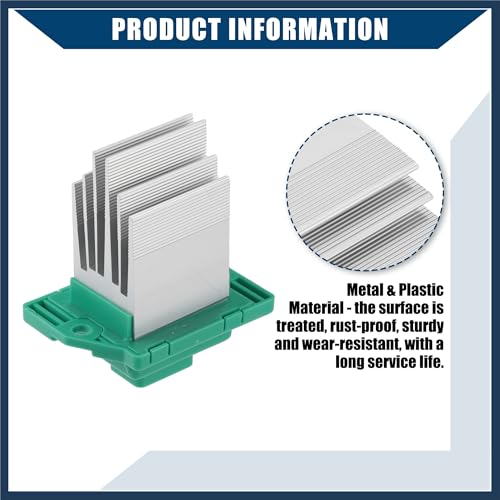 Image of No.972351U000 HVAC Blower Motor Resistor W /AUTO for Kia Soul 2010-2017 for Hyundai Sonata 2011-2017 / Inner /Durable Metal / 1 Pcs /Silver Tone Stylish Design