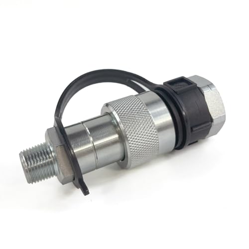 Image of 3 /8 inchNPT Thread 10,000 PSI High Pressure Hydraulic Quick Coupler Set Replaces Enerpac C-604w /Dust Caps