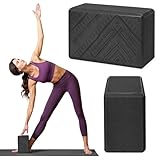 Gaiam Yoga Block - Supportive Latex-Free EVA Foam Soft Non-Slip Surface for Yoga, Pilates, Meditation (Navajo Black)