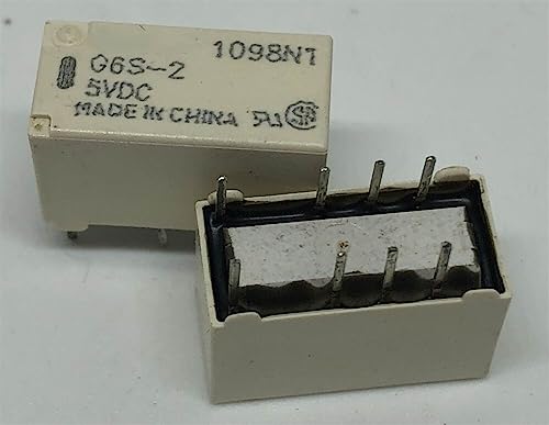 Relé G6S-2 5VDC de 8 pines soluciona interferencias de señal en placas electrónicas