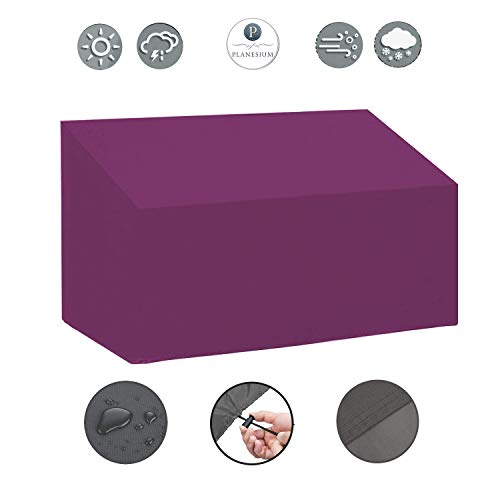 Holi Europe Premium Cover Garden Furniture Garden Bench Garden Bench Case Cover Tarpaulin 480g/m, textile, bordeaux, Breite 135cm x Tiefe 65cm x Höhe 90cm