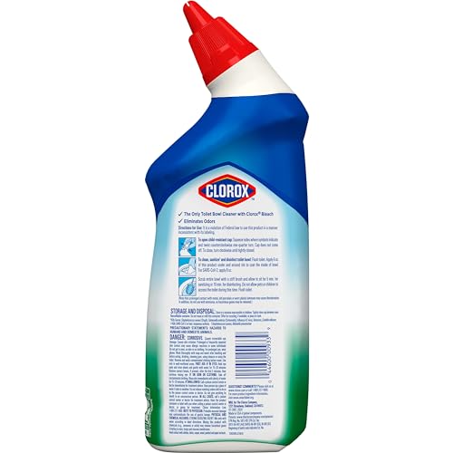 Clorox Toilet Bowl Cleaner Bleach, Fresh Breeze Scent 24 Ounces (Package May Vary) - image 6