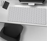 TAILLE ÉTENDUE DU TAPIS DE SOURIS : Le tapis de souris étendu mesure 31.5x15.7x0.12 pouces / 800x400x3 mm et couvre la plus grande partie du bureau.