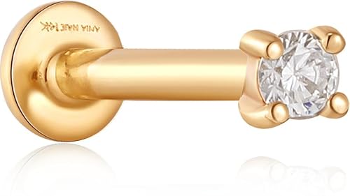 ANIA HAIE Damen Single-Ohrstecker 585er Gelbgold mit Diamant ca 003 Karat gold 99