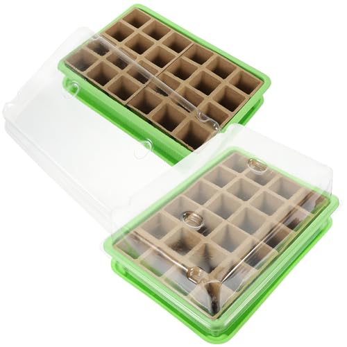 SUPVOX 2sets Vassoio per Germinazione delle Piante Contenitori per Germinazione dei Fiori Materiale per Semina Vassoio per Crescita delle Piante Accessorio per Semina