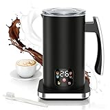 Automatic Milk Frother 6-in-1, Electric Milk Frother and Steamer 420ml, Milk Steamer and Frother for Latte, Coffee Frother Machine, Warm and Hot Chocolate Maker, Cold Foam Maker, Cappuccinos