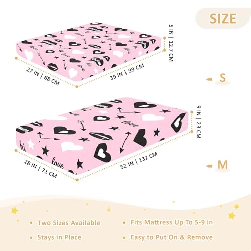 Drap bébé sans pli : parure de lit en coton extensible Love & Lip - 5