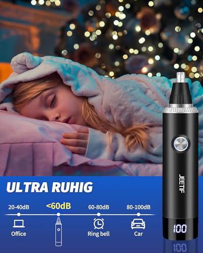 Nasenhaartrimmer 3 in 1 Nasenhaartrimmer Herren Nasentrimmer Nasenhaarschneider USB Wiederaufladbar...