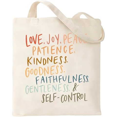 Haukea Canvas Aesthetic Tote Bag for Women Bible Christian Tote Cute Tote Bags with Zipper Pockets Graphic Cotton Tote Church Bags Cover
