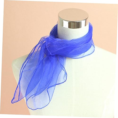 Dance Silk Scarf Square Silk Scarf Small Square Scarf Juggling Scarves Silk Scarf for Women White2